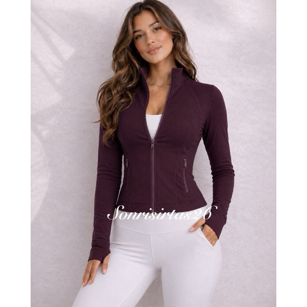 Lululemon Nulu Cropped Define Jacket Goodnight Plum Size 6